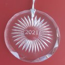 Hand cut Christmas Glass ornament 2021 Hand cut Christmas Glass ornament 2021