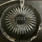 Hand cut Christmas Glass ornament 2021