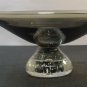 Erickson charcoal glass bowl with controlled bubbles