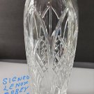 Lenox Cut glass Crystal Abbey vase Made in USA Signed