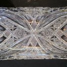 ABP Cut glass rectangular folded bread tray bob56