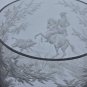 Copper wheel engraved Hunt scene glass chalice crystal