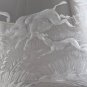 Copper wheel engraved Hunt scene glass chalice crystal