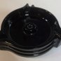 Black glass ashtray 3 slot