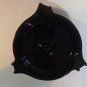 Black glass ashtray 3 slot