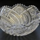 ABP cut glass bowl American Brilliant comet variation tg
