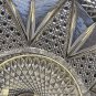 Meriden Theodora cut glass bowl 9" Repaired