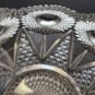 Meriden Theodora cut glass bowl 9" Repaired