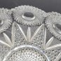 Meriden Theodora cut glass bowl 9" Repaired