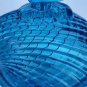 Blue Glass acorn lided candy dish