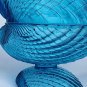 Blue Glass acorn lided candy dish