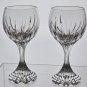 Baccarat Massena wine glasses pair SIGNED
