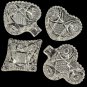 American Brilliant Period hand Cut Glass Bridge set Antique