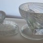 L.E Smith Glass iridescent turkey lid soup bowl