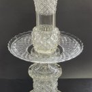 3 part Cut glass vase antique