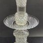 3 part Cut glass vase antique