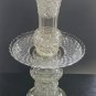 3 part Cut glass vase antique