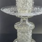 3 part Cut glass vase antique