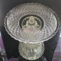 3 part Cut glass vase antique