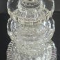 3 part Cut glass vase antique