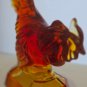 L.E SMITH fighting ruster glass bird