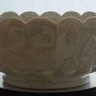 Westmoreland milk Glass paneled grape Mother of pearl bowl Westmoreland milk Glass paneled grape Mother of pearl bowl