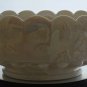 Westmoreland milk Glass paneled grape Mother of pearl bowl