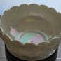 Westmoreland milk Glass paneled grape Mother of pearl bowl