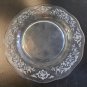 4 Fostoria Navarra lunch plates glass, Made in USA Pair