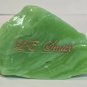 L.E Smith Glass Jadeite paperweight