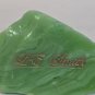 L.E Smith Glass Jadeite paperweight