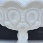 L.E SMITH milk glass Moon and star open footed dish