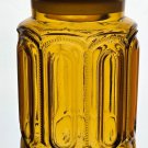 LE Smith glass amber moon and stars large canister