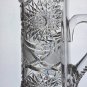 American Brilliant Period Cut Glass Pitcher Antique hobsrar base