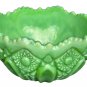 L.E Smith Glass Jadeite Quintec bowl