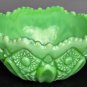 L.E Smith Glass Jadeite Quintec bowl