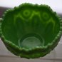 L.E Smith Glass Jadeite Quintec bowl