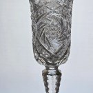 ABP cut glass Luzerne vase antique Olga pattern