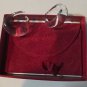 Signed Baccarat glass ear rings