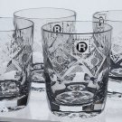 Rogaska Hand Cut glass shot glasses 24% lead crystal.4 pieces