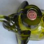 Vintage glass 1960's green elephant cigar ashtray Italy