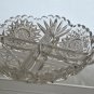 ABP cut glass 2 handled divided dish American brilliant period 1886 -1915 bob58