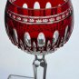 2 Signed Waterford cut to clear clarendon tall hock wine Hand cut