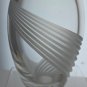 Lenox Glass heavy vase Lenox USA crystal Windswept Signed