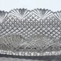 American Brilliant Period Cut Glass oval celery tray strawberry diamond fan