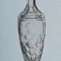 Pair of hand Cut Glass candle sticks Antique