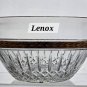 Signed Lenox Majestic laurel gold bowl Crystal Made in USA.