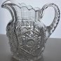 ABP cut glass pitcher American brilliant blown blank Bob5