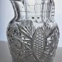 ABP cut glass pitcher American brilliant blown blank Bob5