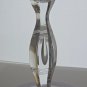 Pair of hand Cut Glass candle sticks Antique Bob28